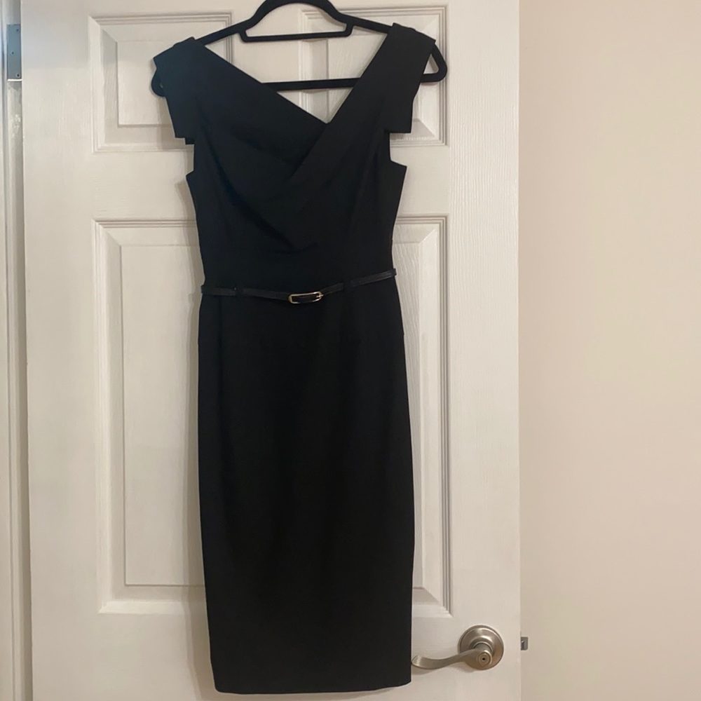 Black Halo Jackie O Classic Sheath Dress Black Size 0
